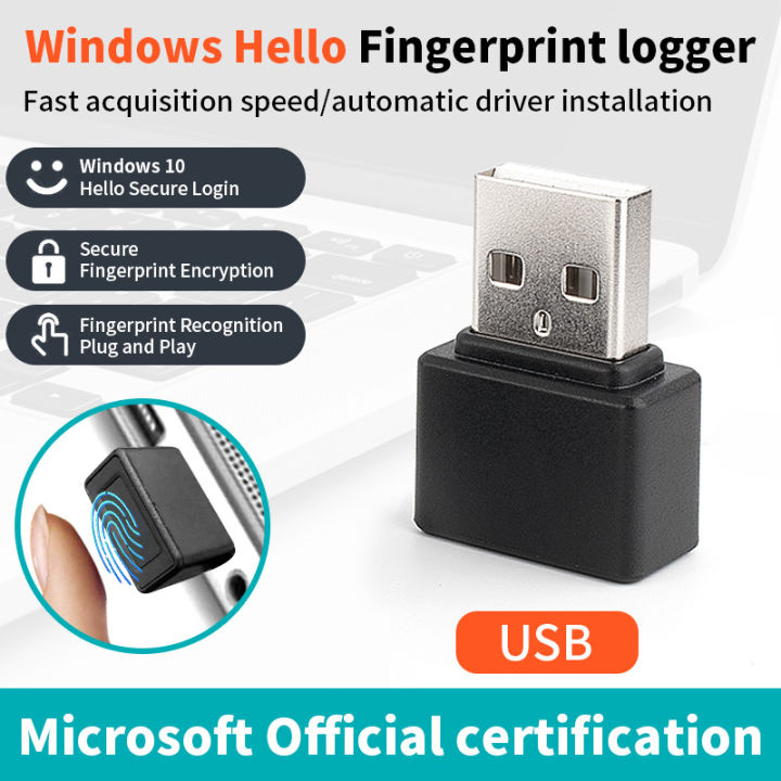 Mini Fingerprint Recognition Device USB C for PC Laptop – Windows 10/11 ...