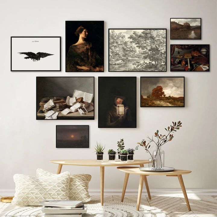 Dark Academia Gallery Art Prints Moody Victorian Posters Vintage ...