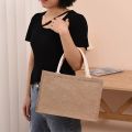 Linen Bag Hand-painted Cotton Sacks Jute Portable Imitation Sacks Linen Bags Shopping Bags Laminated Bags. 