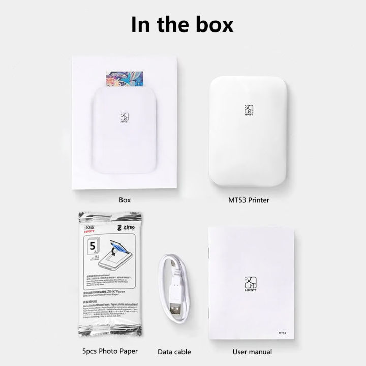 HPRT%20MT53%20Color%20Photo%20Printer%20Mini%202x3"Photo%20Portable%20Mini%20Thermal%20Printer%20Inkless%20Self-adhesive%20Sticker%20Photos%20Printing%20Machine%20-%20Image%207