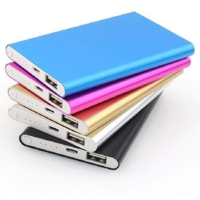 Portable Slim Power Bank 2000mAh Battery Charger Pack 2USB For Mobile Phone
