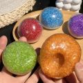 Squishy Fidget Toys Colorful Stress Relief Noise Ball, Vacuum Shapeable Squeeze Toy for Anxiety Relief & Hand Exercise. 