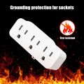 2pcs Wall Sockets Outlet Extender 15A 1875W Portable Wall Plug Adapter US Power Strip Electric Socket Splitter Spaced for Home. 