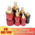 2Pcs M6 M8 M10 Full Copper Posts 333 555 Brass Terminal Blocks Power Supply Terminals Welding Machine Inverter Post Connector. 