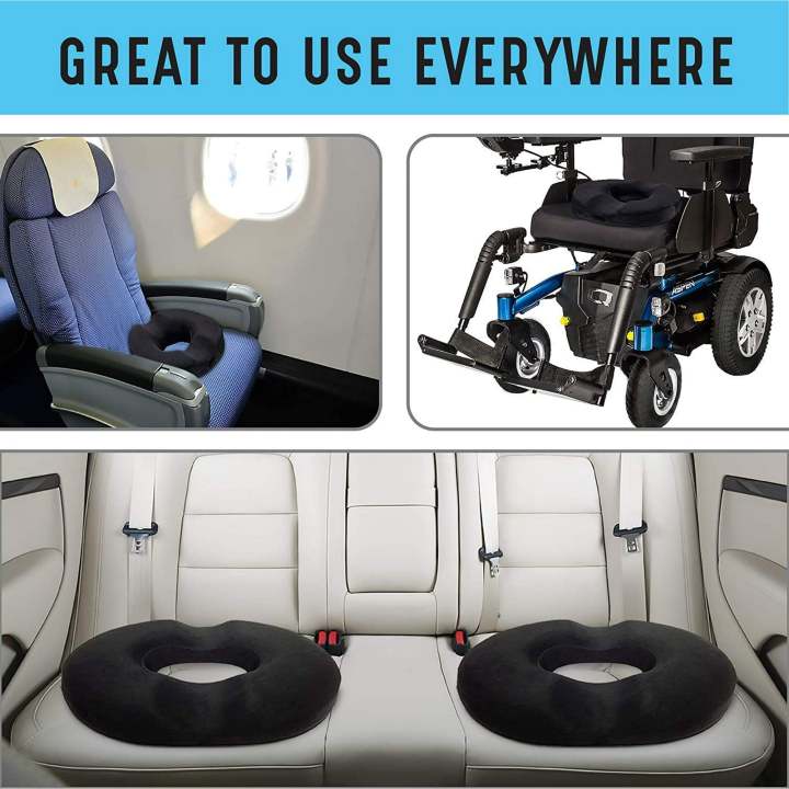 Donut%20Pillow%20Seat%20Cushion%20Orthopedic%20Design%7C%20Tailbone%20&%20Coccyx%20Memory%20Foam%20Pillow%20%7C%20Pain%20Relief%20for%20Hemorrhoid,%20Pregnancy%20Post%20Natal,%20Surgery,%20Sciatica%20and%20Relieves%20Tailbone%20Pressure%20-%20Image%206