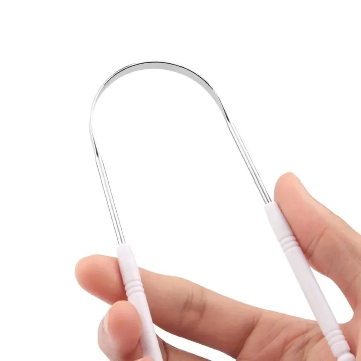 Stainless Steel / Tongue Scraper / Oral Cleaner /Tongue Brush / Tongue Coating Cleaning Scraping Breath Tongue Cleaning Scraper