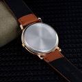 Fashion Oil Painting Watches Women Simple Arabic Numerals Quartz Wristwatch for Women Leather Band Casual Ladies Clock . 