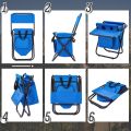 Outdoor Camping Chair Beach Fishing Chair with Cooler Bag Detachable Portable Folding Moon Chair Ultralight Outdoor Seat Tools. 