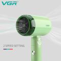 VGR V-421 Professional Foldable Hair Dryer 1200W DC Motor 2 Speed Settings comes with Styling Concentrator, Overheating Protection & a Hanging Loop. 