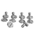 1/4" D-Ring Screws For DSLR Camera Tripod Monopod Quick Release Plate Folding D-Ring Adapter Bolt Camera Cage Rig Fixing Screws. 