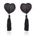 Women Heart Lace Nipple Covers Tassel Pasties Reusable Adhesive Breast Petals Exotic Lingerie Accessories For Romantic Night. 
