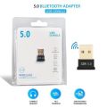 BT 5.0 Adapter USB Dongle Wireless USB Bluetooth Transmitter 5.0 Music Receiver Bluetooth Adapter For Computer PC(null). 