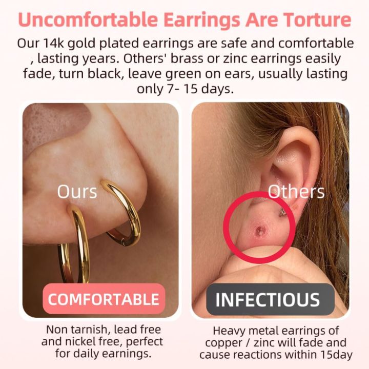 5%20Pairs%2014K%20Gold%20Plated%20Huggie%20Hoop%20Earrings%20for%20Women%20Men%20%20Small%20Hoops,%20%20Everyday%20Jewelry%20Multiple%20Piercing%20Stack%20Set%20-%20Image%204