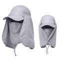 Outdoor Sport Hiking Visor Hat UV Guard Face Neck Cover Fishing Sun sun hat with face cover.