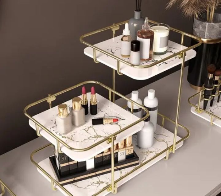 Beauty Table Rack Makeup Storage Rack, Cosmetic Storage Shelf, Makeup Organizer ...