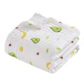Environmental Breathable Newborn Baby Cotton Gauze Printed Muslin Swaddle Blanket Baby Bath Towel. 