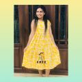 Sleeveless cotton Frock for ladies. 