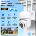 1pc Teruhal 1080P HD Outdoor Wireless Security Camera - 360 Panoramic WiFi Cam with Night Vision, Color in Day/Night, App Remote Monitoring, Waterproof PTZ, AI Human Detection, Two-Way Voice Intercom, USB Powered for Home and Business Surveillance with Re. 