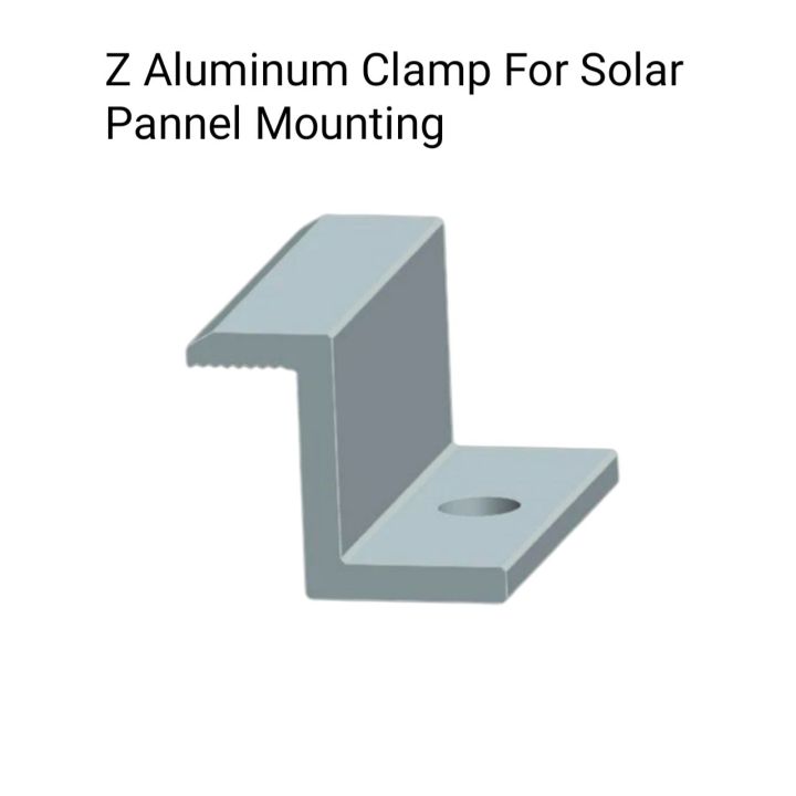 Aluminium End Clamp For Solar Panel, For Industrial, 35mm ,30mm Panel Size ,8 Pics