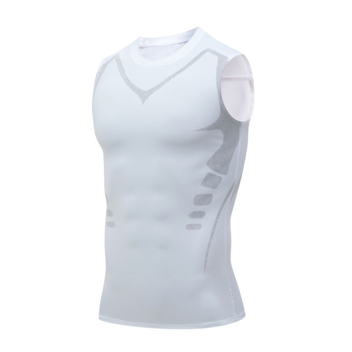 Sports%20Vest%20Men's%20Running%20Short-sleeved%20Quick-drying%20Sleeveless%20Ice%20Silk%20T-shirt%20Basketball%20Training%20Fitness%20Clothes%20Summer%20Thin%20-%20Image%208