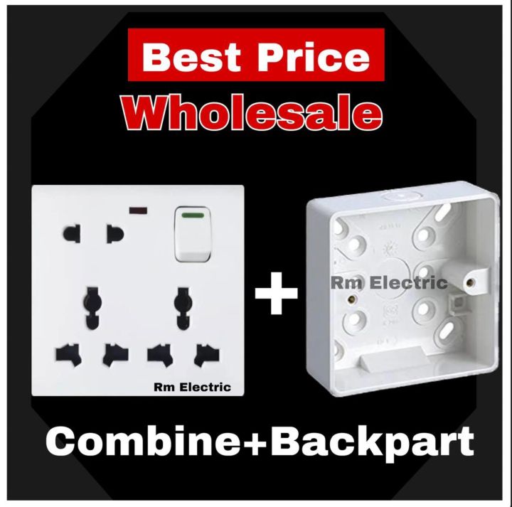 8 Pin Socket With MK Box Universal 8 Pin Socket With Backpart Combine Fridg Board Rice Cooker Use Iron Socket Multisocket Combine