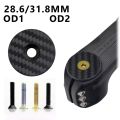 Bicycle Headset Top Carbon Fiber Cap W/ M6*30mm Titanium Screw for 1-1/8" 1-1/4" Front Fork OD2 3K Matt Stem Top Cover. 