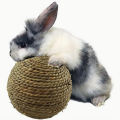 Handmade straw and rattan pet ball water grass ball parrot foot ball rabbit hamster cat pet chew toy ball chew toy to clean teet. 