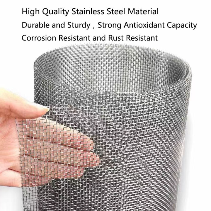 Stainless%20steel%20filter%20screen%2010/20%20Mesh%20Woven%20Wire%20Screening%20Filter%20Sheet%20Aquarium%20Fish%20Tank%20Decoration%20Plants%20Moss%20Net%202/5Pcs%20-%20Image%202