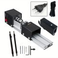 Mini Lathe Machine Tool, 12-24V Woodworking DIY Wood Lathe Milling Machine  - Grinding Polishing Beads Drill Rotary Tool Set. 