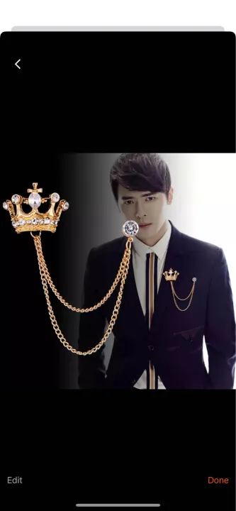 Crown%20Brooch%20Lapel%20Pin%20For%20Shirt%20Jacket%20Coat%20Wedding%20Party%20For%20Men%20-%20Image%202