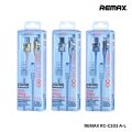 REMAX RC-C102i Infinity Series 2.4A Zinc Alloy Braided Fast Charging Data Cable For iPhone (1.2M). 