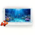 Aquarium Background Wallpaper Fish Tank Sticker, Suitable for Seawater/Freshwater Aquariums, Turtle Tanks, and Fish Tanks. 