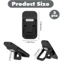 2 Pcs - 2 Heights Laptop Stands Riser, Mini Invisible Compact Foldable Laptop Riser for All Sizes Laptopstand Notebook Tablet Mobile| Portable Keyboard Riser | Self-adhesive Durable Material build | Lightweight Laptop Cooling Stands | Black | ZuniFashions. 