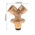 Gas Burner Heater Cylinder Connection Port Y Splitter Three Way Valve One Two Way LPG Furnace Gas Storage Tank On Off Valve. 