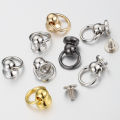 20set Metal Ball Post with O Ring Studs Rivets Nail Screw Back Round Head Spot Spikes Leather Craft Phone Case Decor Accessories. 