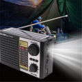 Portable FM AM SW Radio Solar Radio Emergency Full Band High Sensitivity Wireless Bluetooth Speaker LED Flashlight MP3 Player. 