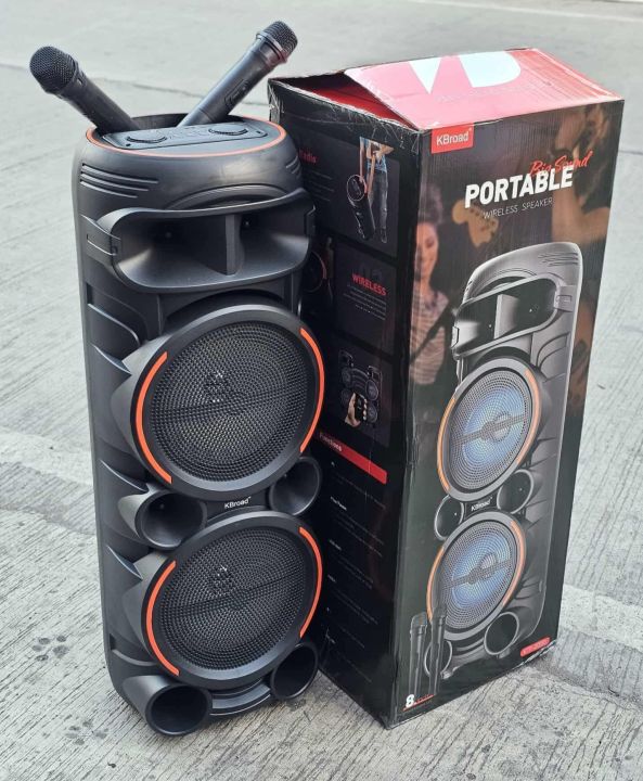 KTS-2058%20Portable%20Bluetooth%20Speaker%20%E2%80%93%20Dual%208"%20Speakers%20%7C%2030W%20Output,%20RGB%20LED%20-%20Image%202