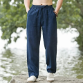 New Men's Beach Pants Joggers Fashion Cotton Linen Sweatpants Casual Pants Hawaiian Vacation Loose Spring/Summer Long M-4XL.