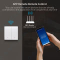 Tuya Smart Wifi Switch No Neutral Wire Required 1/2/3 Gang Wall Light Button Switch Smart Home Support Alexa  Home Alice lightify. 