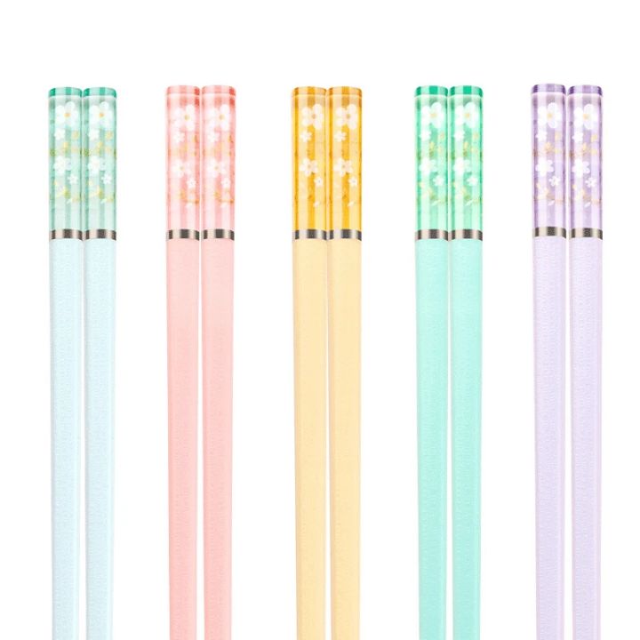 5%20Pair%20Japanese%20Chopsticks%20Non-Slip%20Sushi%20Chop%20Sticks%20Set%20Chinese%20Eco-Friendly%20Reusable%20Amber%20Sakura%20Pattern%20Chopsticks%20Kitchen%20-%20Image%206