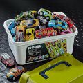 20-50Pcs/set Mini Car Set Inertia Pull Back Cars for Boys Plastic Vehicle Model Collection Toys Birthday  for Kids Toddler. 