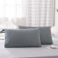 1 piece Luxurious Solid Color Pillowcase Comfortably Soft and Hypoallergenic Pillow Cover for Good Night's Sleep Black Grey Pink. 