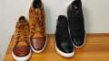 Boot converse high shoes for man necking up rubber sool with windproof fabrics leather shoes. 
