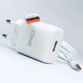 Charger Branded ZONE 33Watt USB To Type-c Fast Charging For All Android Premium Quality. 
