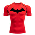 Bat Graphic Compression Shirts for Men Short Sleeve Rash Guard Gym Workout Running Tshirt Summer Athletic Quick Dry Tees Tops.