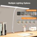 LED Desk Lamp Double/Single Head Architect Desk Lamps Office Eye-Caring Desk Light Stepless Dimmable Adjustable Gooseneck Lamp. 