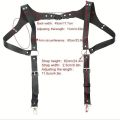 Men Leather Suspenders Body Chest Suspenders Adjustable Buckle Shoulder Armors Straps Punk Black Belt Club Party Rave Costumes.
