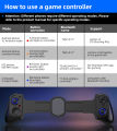 D11 Stretchable Game Controller Hall Trigger Supports Android Phone/Switch/PC/iOS/ Streaming Controller. 