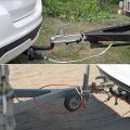 Universal Heavy Duty Stainless Steel Caravan Trailer Breakaway Rope Brake Away Safety Cable Braked Hitch Accessories Parts. 
