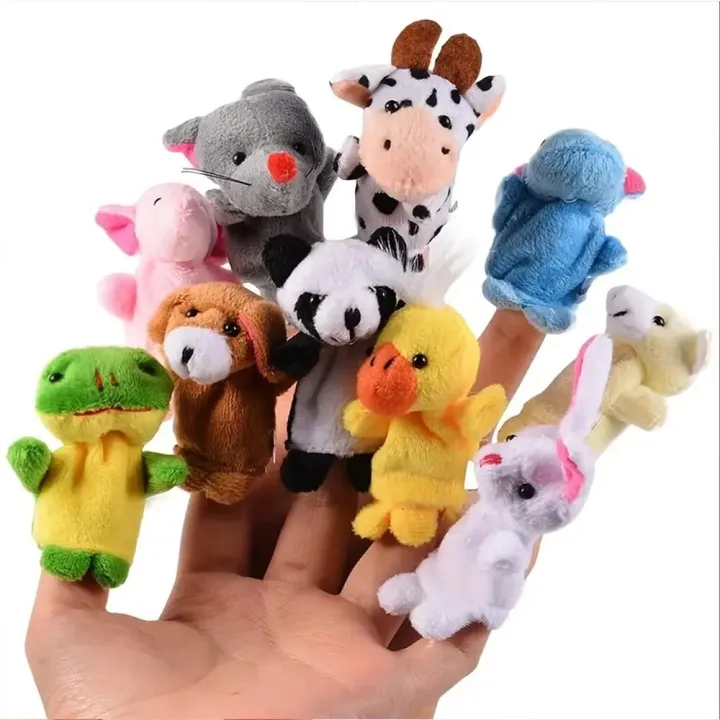 1/5/10%20Pcs%20Cartoon%20Hand%20Doll%20Finger%20Puppet%20Baby%20Children%20Story%20Early%20Education%20Soothing%20Doll%20Plush%20Toy%20-%20Image%206